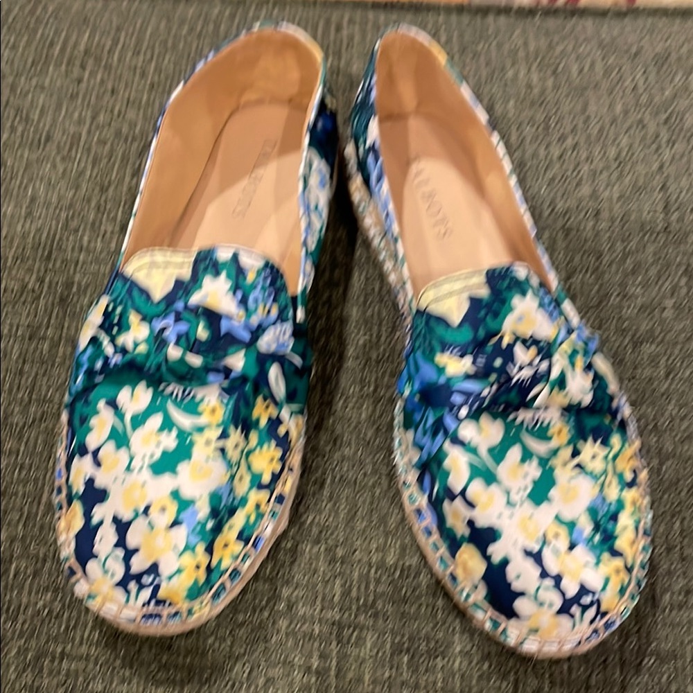 Talbots Floral Flats (sz 8.5)